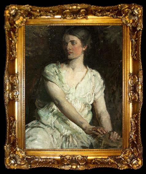 framed  Abbot H Thayer Young Woman, ta009-2